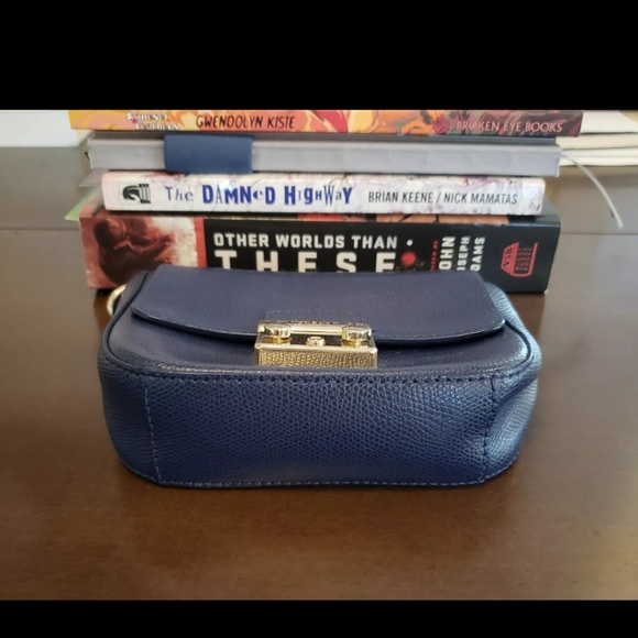 Furla Metropolis Mini Crossbody Bag Blue Rare - Picture 6 of 9